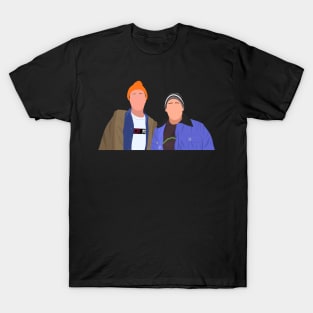 Office Michael and Dwight Straight Outta Lazy Scranton Rap Meme Fan Art T-Shirt